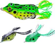 3 Pcs Topwater Frog Lures Set Soft 
