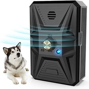 Antiladridos para Perros, Dispositivo Antiladridosultrasonido para,3 Niveles de Frecuencia Dispositivo Antiladridos con Silbato, 33 Pies Ultrasónico Antiladridos Disuasivos Perros Perros Collar