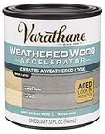 Varathane 313835 Weathered Wood Accelerator, Quart, Gray