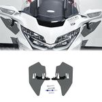 PANICAL Rider Hand Windshield Air Deflector Adjustable Wind Deflector for Honda Goldwing GL1800 F6B 2018-2023 Smokey Gray PC Nondestructive iInstallation