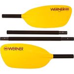 Werner Rio 4-Piece Fiberglass-Reinforced Whitewater Kayak Paddle-Yellow-200cm