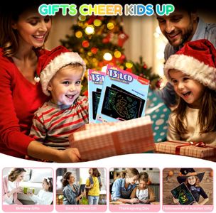 POPERFUN 13-Inch LCD Writing Tablet – Pink Electronic Drawing Pad