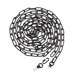 15ft Heavy Duty Chain for Light Fixture, Pendant Light Extra Chain Permits Installation of Chain-Hung Fixtures on High Ceilings with Max Fixture Weight of 65 Pounds, Black, L0460