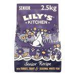 Lily’s Kitchen Made with natural Ingredients Senior Dry Dog Food Turkey & Trout Complete Nutrition 2.5kg Bag