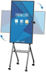 TIBURN Flip Board 55" S2 Smart Board, 4K UHD Smart Whiteboard with TIBURN HQ Eyes S2 Auto Framing Camera, Rotating Adaptive Smart Board, Digital Board for Home and Business with Stand