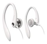 Philips Over The Earhook Earbuds SHS3300WT Open-Back Sports Wired Earphones Workout, Exercise and Gym (White)