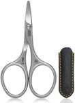 GERMANIKURE Rounded Baby Nail Scissors - FINOX Surgical Stainless Steel baby scissors and Manicure Tools in Leather Case - Self Grooming Scissors for nails Ethically Made in Solingen Germany - 4701