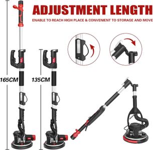 880W Drywall Sander with Vacuum – Powerful Electric Wall Sander