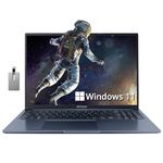 ASUS Vivobook 16 16'' FHD Business Laptop, AMD R7 5800HS, 16GB RAM, 512GB PCIe SSD, AMD Radeon Graphics, Number Pad, 720p HD Camera, Win 11, Blue, 32GB Hotface USB Card