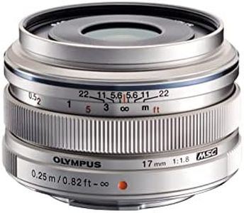 Olympus M.Zuiko 17mm f1.8 (Silver) for Olympus and Panasonic Micro 4/3 Cameras - (International Version)