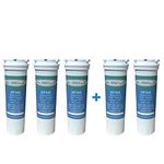 Aqua Fresh Fisher & Paykel 836848 Refrigerator Water Filter Replacement for 836848, 836860, WF296, E522B, PS2067635, RF135B, RF170A, RF201A, 67003662 (3-Pack)