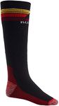 Burton Mens Emblem Midweight Sock, True Black New, Large