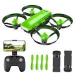 Mini Drone with HD Camera Wifi Drone with 2 Batteries, 3D Flips, App Control Gravity Sensor Mode, Altitude Hold, Headless One Key Take-off/Landing, Easy Control for Kids and Beginner (Z13W)