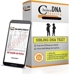 Choice DNA Full or Half Sibling DNA Test Home Kit, Sibling DNA Testing Kit with 4 Swabs Per Person, DNA Kit with All Lab Fees Included, Results in 2-6 Business Days