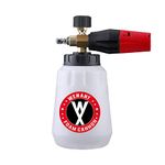 WXNANY Pressure Washer Foam Cannon Heavy Duty Foam Wash Gun with 1/4 Inch Connector 1 Liter Bottle