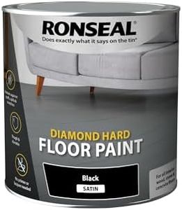 Ronseal 36628 Diamond Hard Flooring Paint, Black, 2.5l