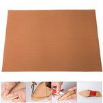 Rubber Sole Pad, Wear Resistant Anti Slip Shoes Bottom Repairing Sole Sheet Shoe Repair Rubber Soling Sheet for Shoes Repairing (BROWN)