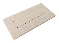 Hyderon Self Adhesive Square Felt Pads Non Skid Floor Protector Furniture Sofa Chair Balance Pad Noise Insulation Bumper - Beige