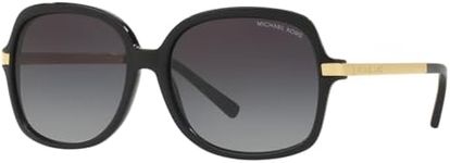 Michael Kors Women's Gradient Adrianna II MK2024-316011-57 Black Square Sunglasses