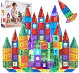 Playmags 100-Piece Magnetic Tiles Building Blocks Set, 3D Magnet Tiles for Kids Boys Girls, Educational STEM Toys for Toddlers…