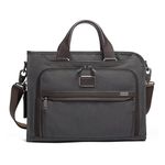 TUMI - Alpha Slim Deluxe Portfolio Bag - Organizer Briefcase for Men and Women - Anthracite