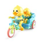 KITIKITTZ Kits Experience The Joy Of Riding Battery Operated Tricycle Riding Duck Toy: Lights, Music, And Multicolor Fun For Kids!