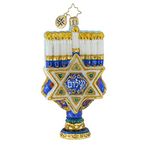 Christopher Radko Hand-Crafted European Glass Christmas Decorative Figural Ornament, Rich with Tradition