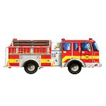 Melissa & Doug Giant Fire Truck Floor Puzzle (Easy-Clean Surface, Promotes Hand-Eye Coordination, 24 Pieces, 121.92 cm L x 45.72 cm W)