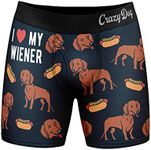 Mens I Love My Wiener Boxers Funny 