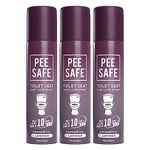 PEESAFE Pee Safe Toilet Seat Sanitizer Spray - 75 ml (Pack of 3, Lavender)| Reduces The Risk Of UTI & Other Infections | Protects From 99.9% Germs & Travel Friendly | Anti Odour, Deodorizer