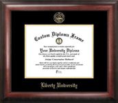 Campus Images Liberty University Embossed Diploma Frame, 8.5" x 11", Gold