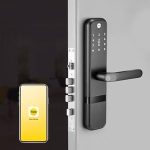 Yale Zuri Smart Door Lock with 5 Way Unlocking (Fingerprint, PIN, RFID, Manual Key) and Built-in Bluetooth (to Access Through Home App) (Black)