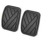 X AUTOHAUX Anti-Slip Clutch Brake Pedal Cover Fit for Suzuki SX4-2 Pcs Black