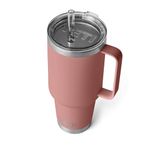 YETI Rambler 42 oz Straw Mug, Vacuum Insulated, Stainless Steel, Sandstone Pink