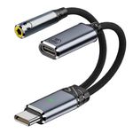 Verilux® 2 in 1 Type C to 3.5 MM AUX/C to C, PD 100W Type C to Audio Jack Connector, Game Sound Card Game Audio Adapter Support for iPhone 16/15, Xiaomi 15/14/13, Oppo K13/12, Vivo, OnePlus