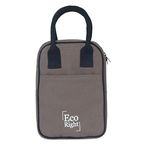 Eco Right Cotton Ecoright Lunch Bags For Office Women & Men, Insulated Lunch Bag For Kids, Tiffin Bag With Bottle Holder, Carry Handle & Pocket, 10L, Grey