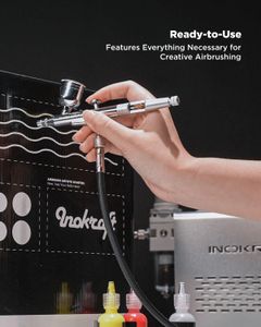 InoKraft Airbrush Kit with Compressor – Portable Painting Set