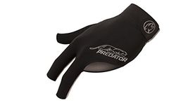 Predator Second Skin Billiard Glove Black and Gray: Fits Left Bridge Hand (Small/Medium)