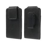 DFV mobile - Magnetic leather holster case belt clip rotary 360 for ALLVIEW E2 JUMP - Black