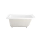 Swiss Madison Voltaire 54 in x 30 in Acrylic Glossy White, Alcove, Integral Left-Hand Drain, Bathtub