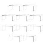 BYCY Clear Acrylic Riser lot of 10 for Jewels, Cupcakes, Tea Sets, Clear Cupcake Stand for Small Toys and Cosmetics (10P-2*3*4)