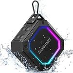 Tronsmart Groove 2 Bluetooth Speaker, Portable Speakers Bluetooth Wireless with Extra Bass, IPX7 Waterproof Speaker With RGB Light, Bluetooth 5.3, 18H Playtime, AUX, TF Card, Mini Shower Speaker