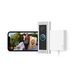 Ring Wired Video Doorbell Pro (Video Doorbell Pro 2) + Plug-In Adaptor by Amazon | Doorbell camera 1536p HD, Head to Toe Video, 3D Motion Detection, Bird's Eye View | 30-day free trial of Ring Protect