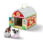 Melissa & Doug Latches Barn | Developmental Toy | Motor Skills | Problem Solving | 3+ | Gift for Boy or Girl, 10.25” x 9” x 7.5”, Multi - Colour