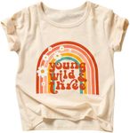 3rd Birthday Shirt Baby Girls Three Year Old Tops Third Birthday T-Shirt Clothes Outfit (3T, Beige)
