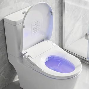 Cefito Smart Bidet Toilet Seat with Built-in Booster Pump for Low Water Pressure, Electric Bidet with Wireless Remote, Instant Warm Water, Heated Seat, Air Dryer, Self-Cleaning Nozzle
