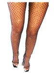 Jemiwa Rhinestone Fishnet Pant Crystal Mesh Pants See Through Hollow Out Bottoms Bikini Rave Festivl Party Summer Beach Clubwear Body Accessories Jewelry for Women (Black)