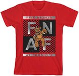 Five Nights at Freddy's Youth Red Graphic Tee-Large