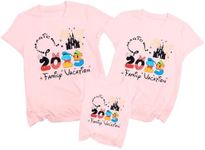 Family Vacation Shirts 2025 Family Matching Outfits Magical Tshirts Family Cruise Trip Clothes Summer Travel Tops Pink