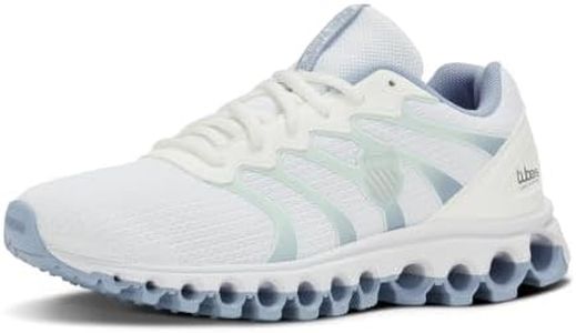 K-Swiss Women's Tubes 200 Training Shoe, Bright White/Blue Blizzard/White, 5.5 M